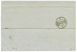 "VARNA" : 1875 10s(x2) + 15s Canc. LETTERE ARRIVATE PER MARE VARNA On Cover To FRANCE. Vf. - Altri & Non Classificati