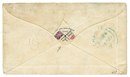 CRIMEAN WAR  - Patriotic Cover : 1856 1d(fault)+ 2d Canc. OxO On Envelope To ENGLAND. Verso, Printed French & Britisch F - Altri & Non Classificati