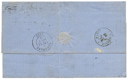 1874 VICTORIA 1p + 9d+ 1 SHILLING On Entire Letter From MELBOURNE To FRANCE. Superb. - Altri & Non Classificati