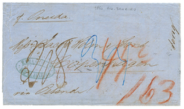 "BRAZIL To DENMARK" : 1860 Tax Marking On Entire Letter From RIO DE JANEIRO To DENMARK. Vvf. - Altri & Non Classificati