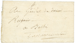 "NAPOLEONIC Period" : 1801 Entire Letter (small Part Missing) Datelined "KAIRE" To BELBES. Vf. - Altri & Non Classificati