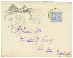 1894 1P Canc. PYRAMIDS MENA HOUSE On Illustrated Envelope To ENGLAND. Scarce. Vvf. - Altri & Non Classificati