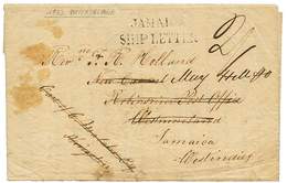 1843 JAMAICA SHIP LETTER On Entire Letter From PHILADELPHIA To JAMAICA. Vvf. - Altri & Non Classificati