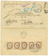 HAWAI : 1902 HONOLULU + Tax Marking On Envelope To WIEN (AUSTRIA) Taxed On Arrival With AUSTRIA POSTAGE DUE 10H Strip Of - Hawaii