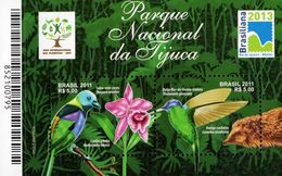 Brazil - 2011 - Tijuca National Park -  Mint Souvenir Sheet - Unused Stamps