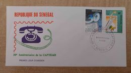 FDC 1er Jour - Sénégal - Espace - Satellite - Fusée - Télécommunications - Afrika