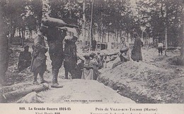 VILLE Sur TOURBE. Transport De Bombes Dans Les Tranchées. 1914-1918. - Ville-sur-Tourbe