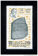 EGYPT / 1999 / FRANCE / DISCOVERY OF THE ROSETTA STONE ; BICENT. / CHAMPOLLION / EGYPTOLOGY / HIEROGLYPHS / MNH / VF - Unused Stamps
