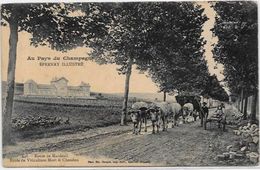 CPA  Attelage Campagne Travaux Des Champs Métier Ciculé Epernay Marne - Wagengespanne