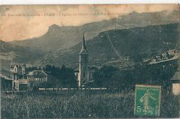 Environs  De  Grenoble    CLAIX  ( 38 )   L' Eglise , Les  Hôtels  Et  Les  Arêtes  Du  Moucherotte . - Claix