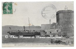 MARSEILLE - ILE CHATEAU D IF - DEBARQUADERE - TAMPON PRISON - BOUCHES DU RHONE - CPA - CARTE POSTALE ANCIENNE - Kasteel Van If, Eilanden…