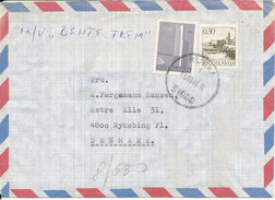 Yugoslavia Air Mail Cover Sent To Denmark Rijeka 3-9-1980 - Airmail