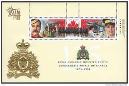 CANADA 1998 - Gendarmerie Royal Du Canada, Surchargé Italia'98 - BF Neufs // Mnh - Unused Stamps