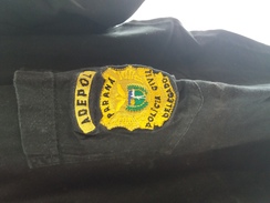 T-shirt Brésilien Noir POLICIA CIVIL DELEGADO PARANA ADEPOL   (authentique) Petite Taille ??  Déjà Servi - Polizei