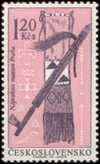 Czechoslovakia / Stamps (1966) 1540: Indians Of North America - Naprsteks Museum (peace-pipe); Painter: P. Sukdolak - American Indians