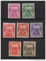 P463.-. FRENCH ANDORRE .-. 1943-1946 - SC #: J 22 // J 31. MH .-. POSTAGE DUE .-.SCV: US$ 30.00 - Neufs