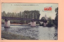 Cpa Carte Postales Anciennes   - Le Pont Et Le Clocher De Cergy - Vauréal