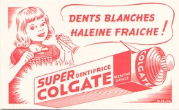 France Buvard Dentifrice Colgate ( Pliure ) 17 Cm X 11 Cm - Perfume & Beauty