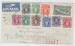 Zanzibar/Denmark BOAC AIRMAIL COVER 1952 - Zanzibar (...-1963)