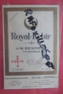 Cp Pub Royal Kebir Vin Renommé Alger Concessionnaire Jules Leonelli - Advertising