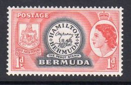 Bermuda QEII 1953-62 1d Perot's Stamp Definitive, MNH, SG 136 - Bermuda