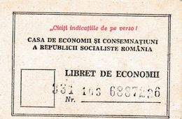 Romania, 1980's, Vintage Savings Book Ticket - CEC - Chèques & Chèques De Voyage