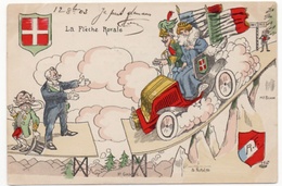 Norwins Caricature Satirique Voyage Du Roi D´Italie à Paris 1903 Très Bon état - Norwins