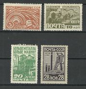 RUSSLAND RUSSIA 1929 Michel 379 - 382 Industrie * - Neufs