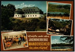 Jugendherberge Manderscheid / Eifel  -  Mehrbild-Ansichtskarte Ca.1975    (7417) - Manderscheid