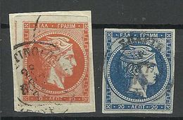 GRIECHENLAND GREECE 1871/72 O - Used Stamps