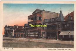 CPA  KATWIJK AAN ZEE BOULEVARD MET GRAND HOTEL DU RHIN - Katwijk (aan Zee)