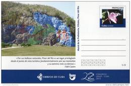 Lote TP5,  Cuba, 2013, Entero Postal, Postal Stationary, Upaep, Mural De La Prehistoria, Post Card, Orchid - Maximumkarten