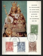 Luxembourg  1966   Tricentenaire De Notre - Dame  4v  Commomeration Card   #  96926 - Commemoration Cards