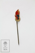 Vintage German Jugendfeuerwehr/ Firefighters Needle Pin Badge - Pompiers