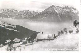 Heiligenschwendi - Niesen, Nebelschwaden über Dem See           1954 - Heiligenschwendi