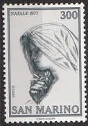 1007 San Marino 1977 "Ave, Gratia Plena." Incisione Dipinto Quadro Di Emilio Greco Nuovo MNH Engraving - Grabados