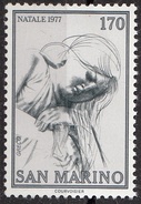 1005 San Marino 1977 "Vergine Maria." Incisione Dipinto Quadro Di Emilio Greco Nuovo MNH Engraving - Grabados