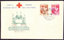 YUGOSLAVIA - ITALIA - TRIESTE - VUJNA - RED  CROSS - FDC - 1953 - Marcofilía