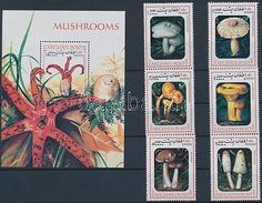 Afghanistan Stamp Mushrooms Set+block 1999 MNH Mi 1842-1847 +Mi 107 WS213651 - Afghanistan