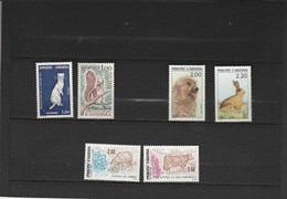Andorre Yvert 260 + 267 + 373 Et 374 + 405 Et 406 **  - Lot 6 Timbres Animaux - Collections