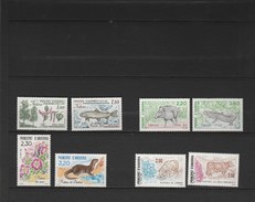 Andorre Yvert  311/312 + 382/383 + 393/394 + 405/406 **  - Animaux Poissons Fleurs - Collections