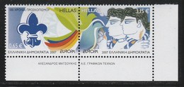 Greece 2007 Europa CEPT - "Scouts - Scouting" Set MNH W0559 - Nuovi