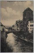 Brugg - Partie An Der Aare Und Schwarzer Turm - Pferdegespann - Brugg