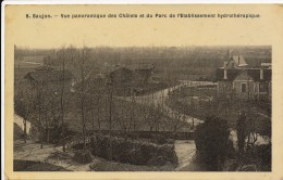 CPA 17 SAUJON Carte Rare Vue Panoramique Des Chalets Et Du Parc De L'Etablissement Hydrothérapique, Carte Glacée - Saujon