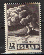 ISLANDA - 1947 - ERUZIONE DEL VULCANO HEKLA - NUOVO MNH - Nuevos