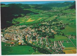 SUISSE,HELVETIA,SWISS,SCHWEIZ,SVIZZERA,SWITZERLAND,NEUCHATEL,FLEURIER,VAL DE TRAVERS,VUE AERIENNE - Travers