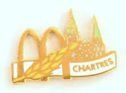 Pin's  MC DONALD - CHARTRES (28) - Cathédrale Et épi De Maïs - Id Action - G892 - McDonald's