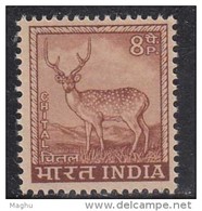 8p Chittal, Spotted Deer, Animal India MNH 1967,  1965-1975 Definitive Series. - Ongebruikt