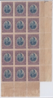 1910-152 CUBA REPUBLICA 1910. Ed.183. 3c PATRIOTAS BARTOLOME MASO BLOCK 15 WITHOUT GUM. - Ongebruikt