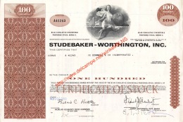 Studebaker-Worthington Action Aandeel Stock - Automobilismo